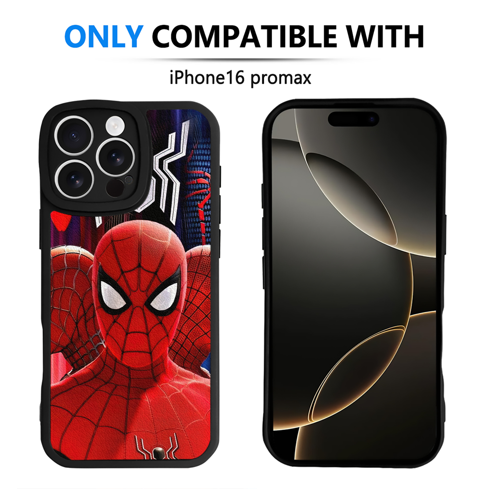 Spider Man スパイダーマン 【iPhone 16シリーズ対応】シリコンスマホケース（レザー調） 材質：シリコン
